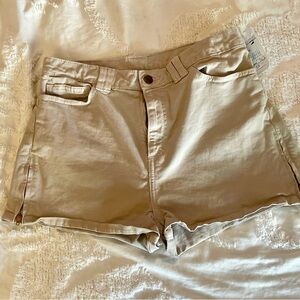 American Apparel Classic Tan High Waist Shorts